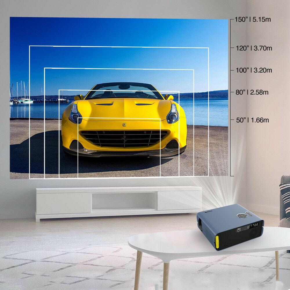 eug android 9.0 smart projector native 1080p proyector home theater bt video tv