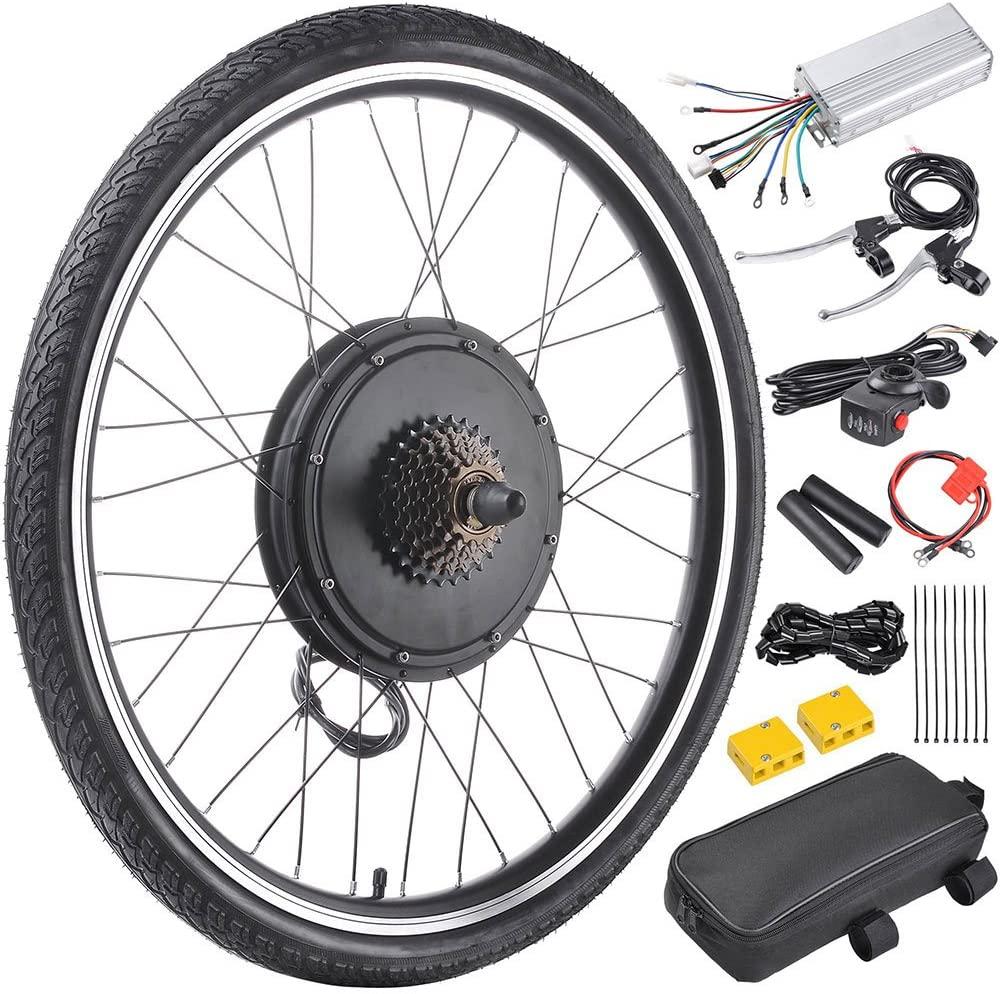 AW 26"x1.75" Rear Wheel 48V 1000W Electric Bicycle Motor Kit E-Bike Cycling Hub Conversion Dual Mode Controller