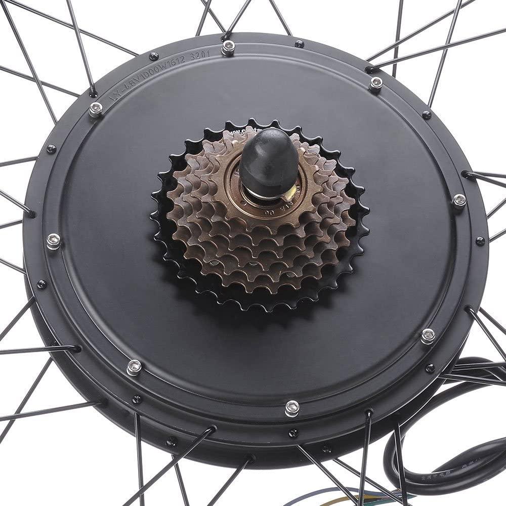 AW 26"x1.75" Rear Wheel 48V 1000W Electric Bicycle Motor Kit E-Bike Cycling Hub Conversion Dual Mode Controller
