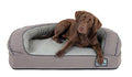 Better World Pets Super Comfort Bolster Dog Bed | Improved Cover | Waterproof Orthopedic Memory Foam | Durable Canvas Cover, Extra Plush Fce + Foam Bolsters | 5 Inch Thick, Washable