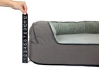 Better World Pets Super Comfort Bolster Dog Bed | Improved Cover | Waterproof Orthopedic Memory Foam | Durable Canvas Cover, Extra Plush Fce + Foam Bolsters | 5 Inch Thick, Washable