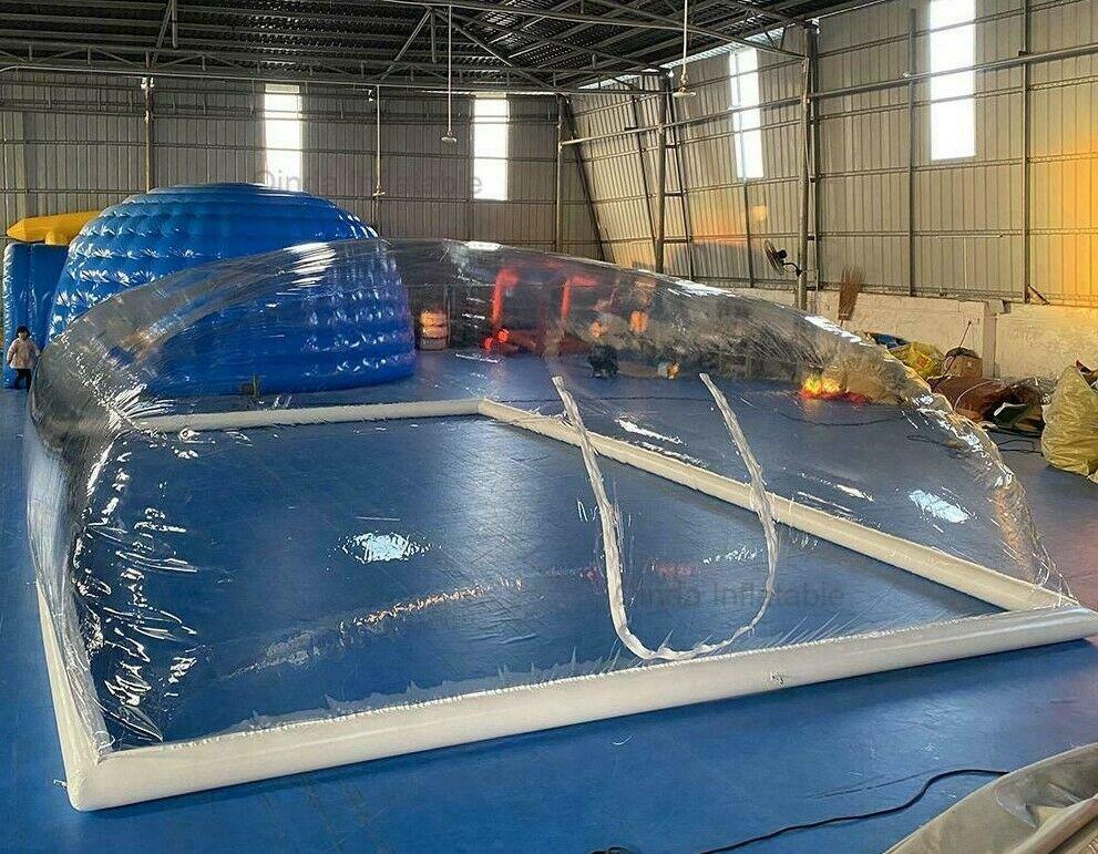 inflatable swimming pool cover dust proof and waterproof pool dome tent oem size