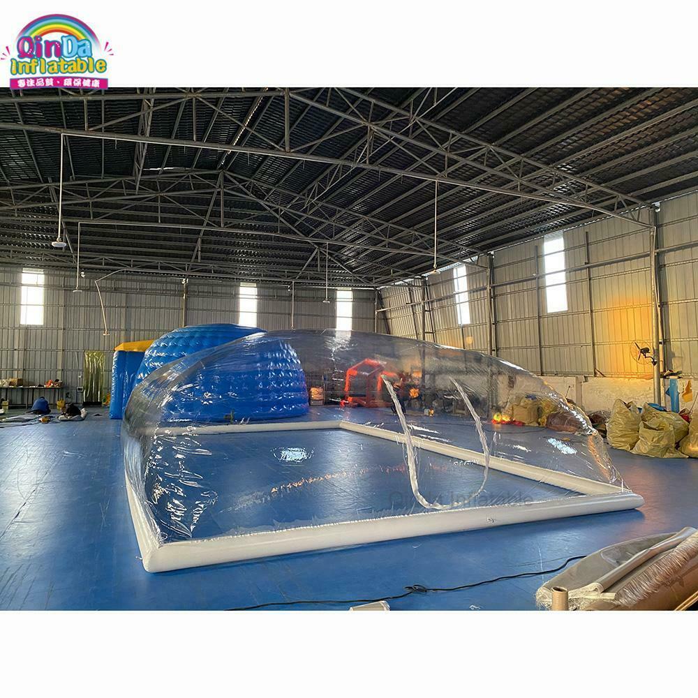 inflatable swimming pool cover dust proof and waterproof pool dome tent oem size