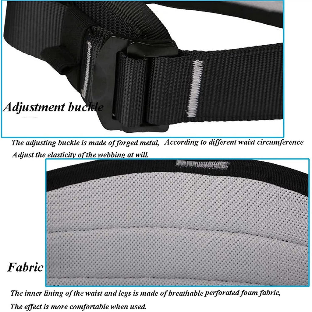 MAHFEI Climbing Harness, Half Body Safe Belts Adjustable Ftection for Fire Rescuing Rock Climbing Rappelling Tree Climbing Roof WorRepairing Zipline Harnesses