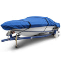 Ripstop 20 ft. to 22 ft. (Beam Width to 106 in.) Blue V-Hull Fishing Boat Cover Size BT-6