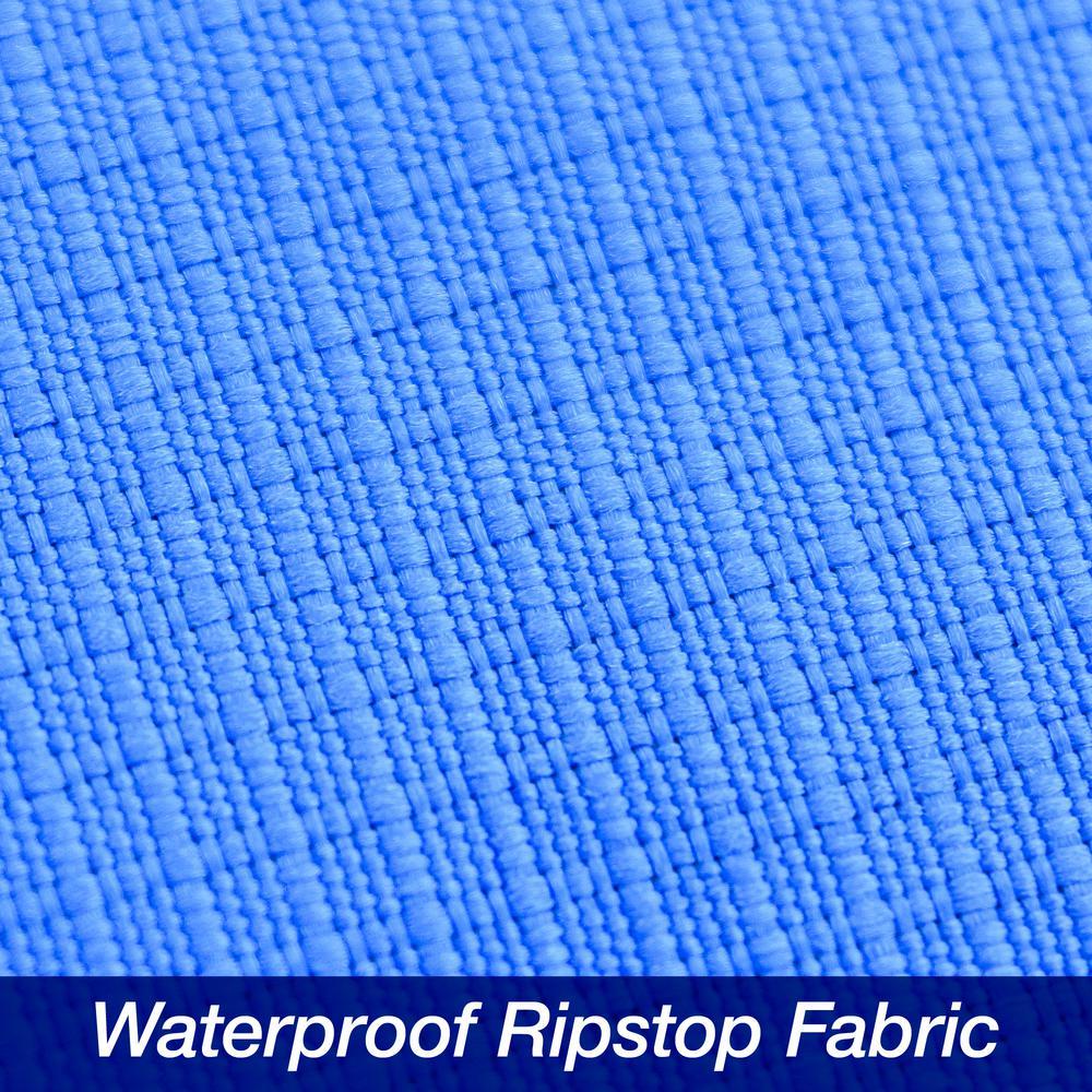 Ripstop 20 ft. to 22 ft. (Beam Width to 106 in.) Blue V-Hull Fishing Boat Cover Size BT-6