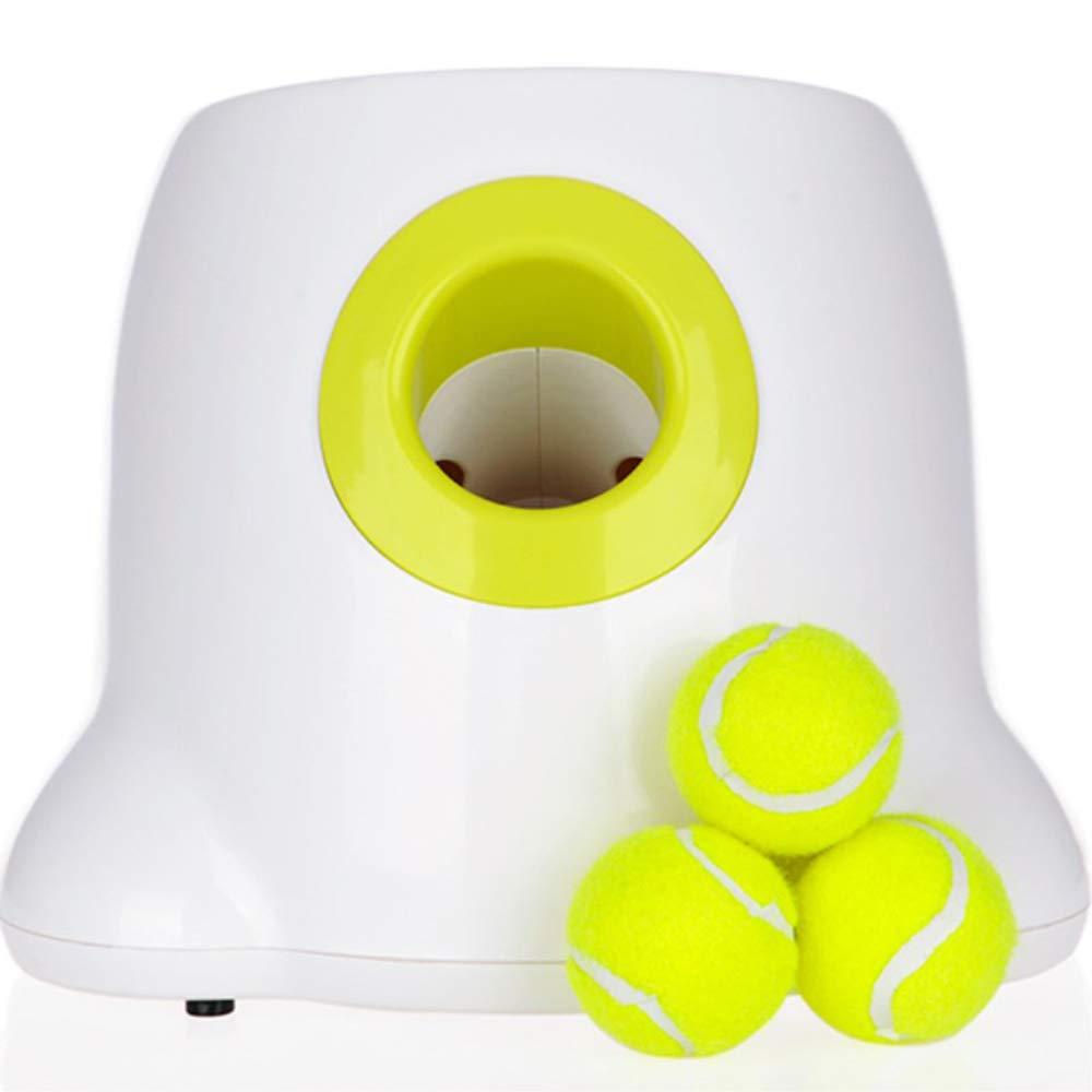 TFENGHUANG Pet Dog Toy Automatic Toss Throw Ball Thrower Tennis Launcher Funny Dog Toy Smart Tennis Transmitter