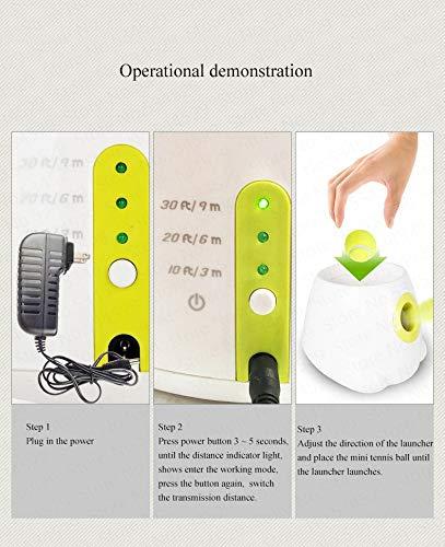 TFENGHUANG Pet Dog Toy Automatic Toss Throw Ball Thrower Tennis Launcher Funny Dog Toy Smart Tennis Transmitter