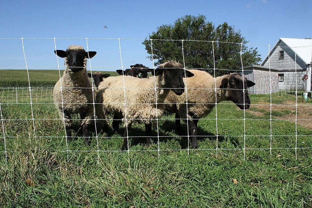 starkline premium electric sheep &amp; goat netting kit- ac energizer (9/35/8) for backyards, homesteaders, and livestock owners