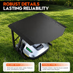 LarRobot Mower Garage, Alloy Steel Robotic Lawn Mower Shelter(1) | Heavy Duty Outdoor Shade Cover, Waterproof and UV-Proof Garden Garage, Fits 92% of Models, Robot Mower Accessories