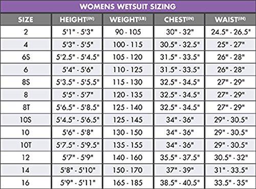 ONeill Wetsuits ONeill Womens Reactor-2 2mm Back Zip Short Sleeve Spring Wetsuit, Black/Berry, 4