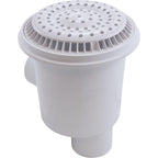 Waterway Plastics Main Drain, WW Anti Vortex, 8" Rnd, Gun, 2-1/2"s, White