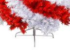 Tree Buddees Red and White Swirl Candy Cane Colored Artificial Christmas Tree (6 Foot)…