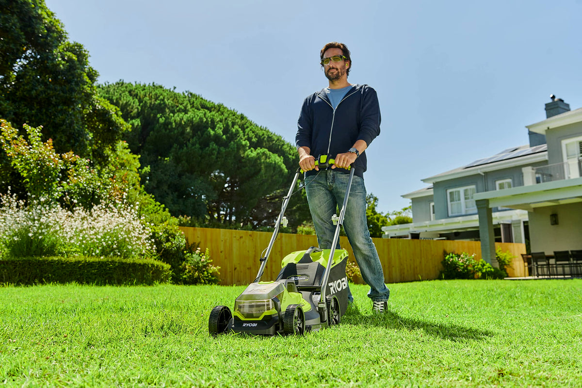 18V ONE+ OLM1833B Cordless Lawnmower - 33cm Cutting Width, Without Battery &amp; Charger, Compact for Small Lawns