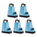 little giant 5 msp 1/6 hp 1200 gph submersible or inline utility pump (5 pack)