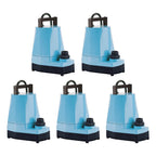 little giant 5 msp 1/6 hp 1200 gph submersible or inline utility pump (5 pack)
