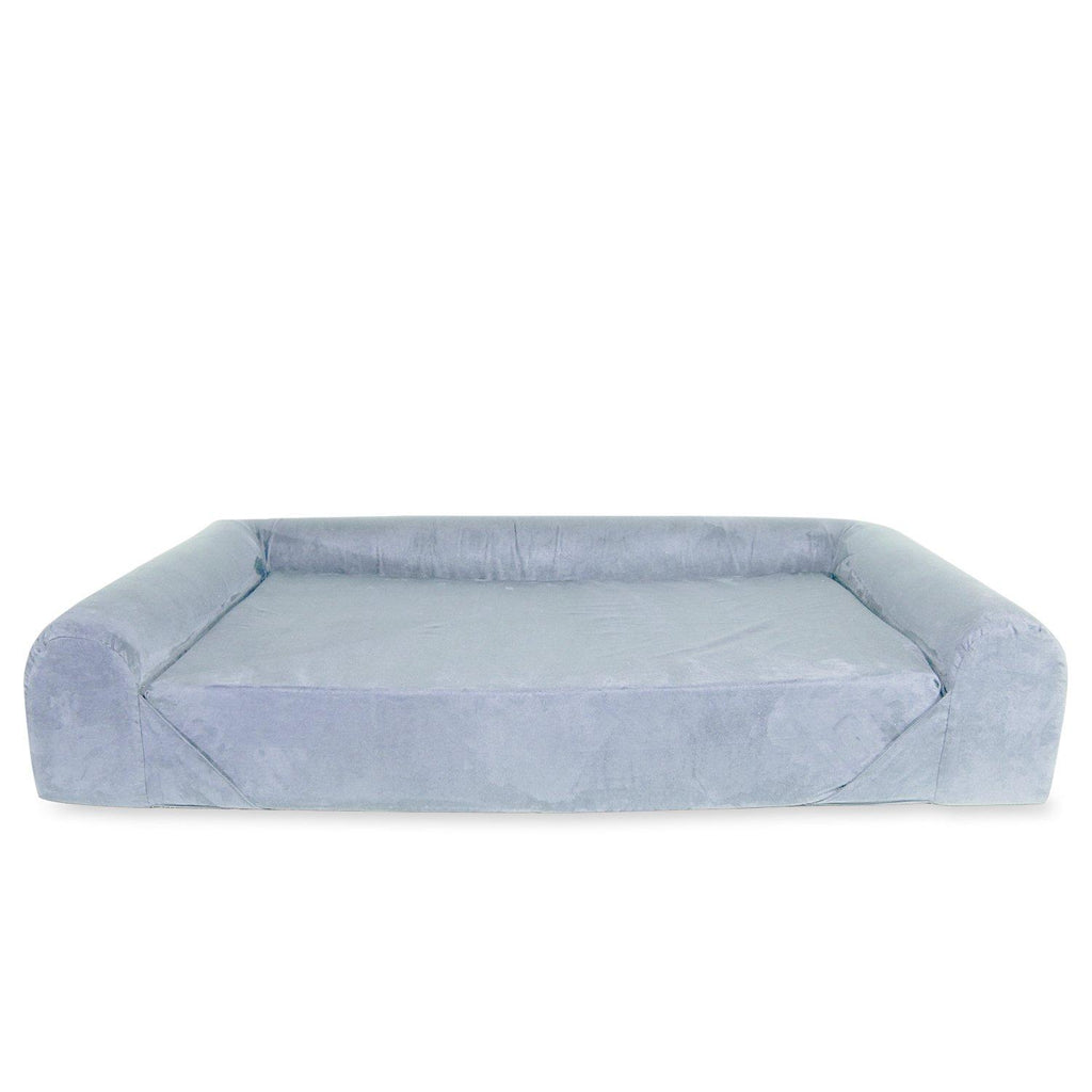 KOPEKS Deluxe Orthopedic Memory Foam Sofa LounDog Bed - Lar- Grey