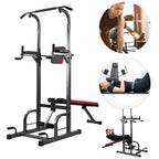 Garosa Fitness Trainer,Multifunction Pull閳ユ唹p Frame Bracket with Foldable Supine Position Plate Fitness Equipment,Pull閳ユ唹p Bracket