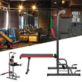Zerodis Pull閳ユ唹ps Bar, Multifunction Pull閳ユ唹p Frame Bracket with Foldable Supine Position Plate Fitness Equipment Fitness Trainer