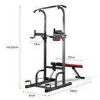 Garosa Fitness Trainer,Multifunction Pull閳ユ唹p Frame Bracket with Foldable Supine Position Plate Fitness Equipment,Pull閳ユ唹p Bracket