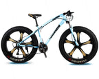 CHICAI Adult Mountain Bike 26-inch Beach Snow Fat Bike Mountain Cross-Country Steel Ultra-Wide Tire Sports Bike 21-30speed Low-Speed Racing Student Bike High-Carbon (Size : 30-Speed)