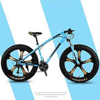 CHICAI Adult Mountain Bike 26-inch Beach Snow Fat Bike Mountain Cross-Country Steel Ultra-Wide Tire Sports Bike 21-30speed Low-Speed Racing Student Bike High-Carbon (Size : 30-Speed)
