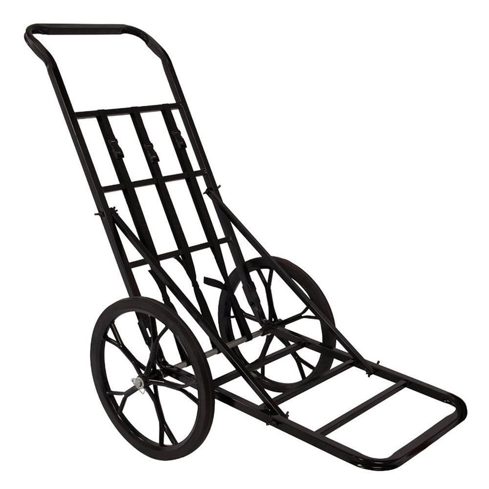 16 in. Rubber Wheels Steel Game Cart for Game Up to 350 lbs.