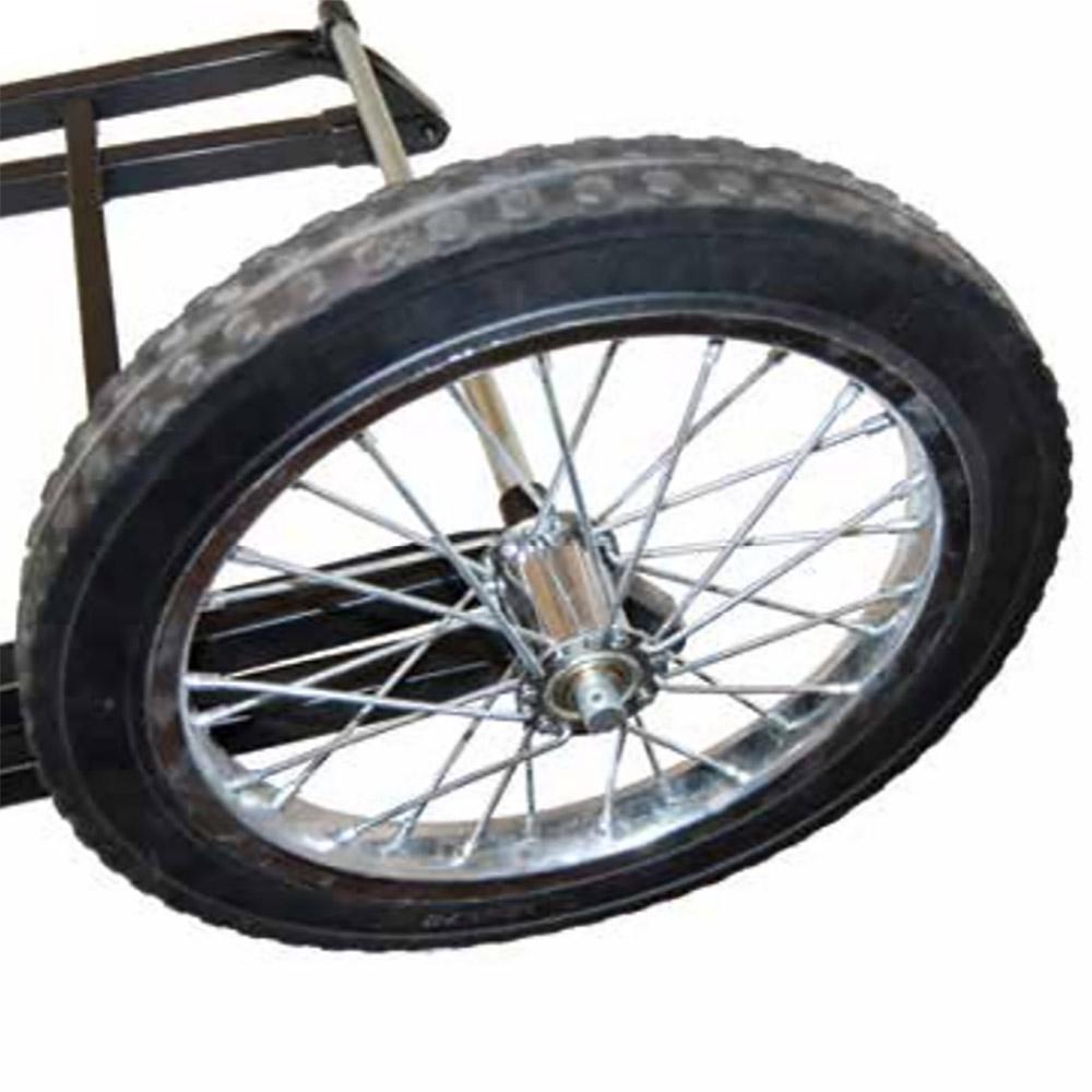 16 in. Rubber Wheels Steel Game Cart for Game Up to 350 lbs.