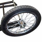 16 in. Rubber Wheels Steel Game Cart for Game Up to 350 lbs.