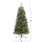 Nearly Natural Green 5' Cashmere Artificial Christmas Tree with 250 Clear Prelit Incandescent Lights