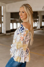 cora patchwork boho top