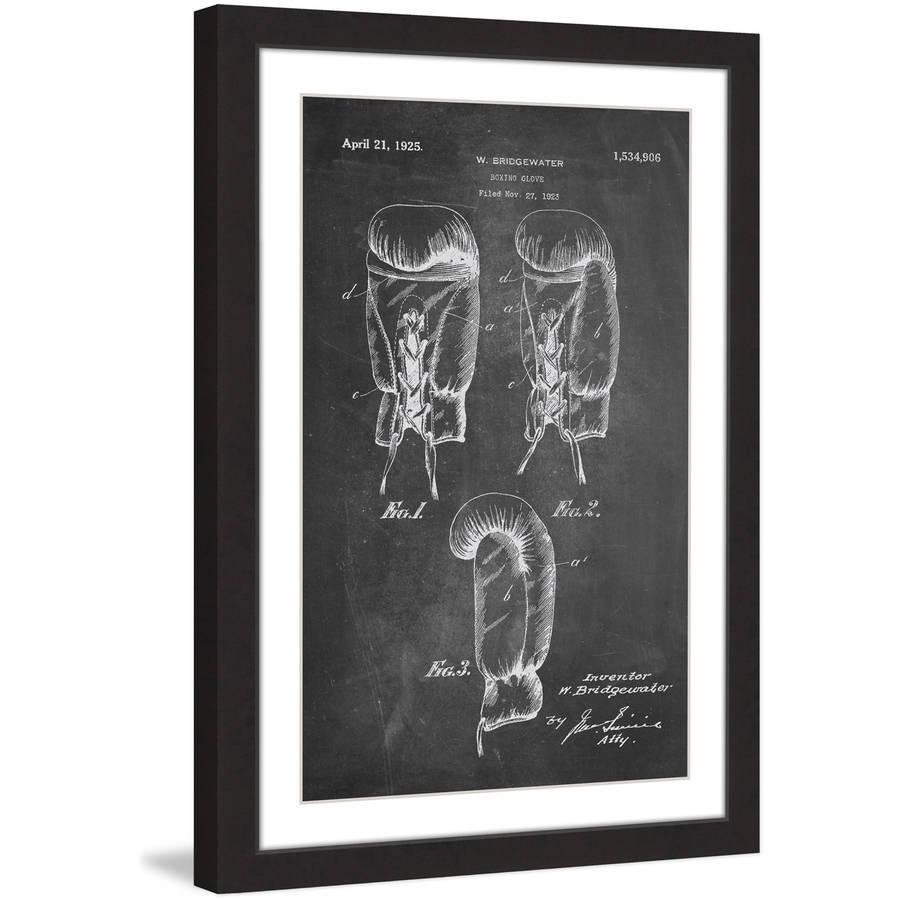 "Boxing Gloves 1923 Chalk" Framed Painting Print