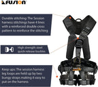 Fusion Climb Tac GT Tactical Full Body EVA Padded Heavy Duty Adjustable Zipline Harness 23kN S Black