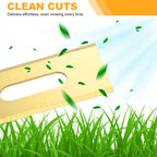 36-Pack Robotic Lawnmower Replacement Blades, 35x18x0.6mm  Steel Robotic Lawn Mower Accessories with Screws for Outdoor, Robust Mowing Spare Parts Blades [Gold Tone]