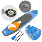 Ultimate 10 ft. Blue PVC Inflatable Stand Up Paddle-Board with SUP Paddle and Essentials