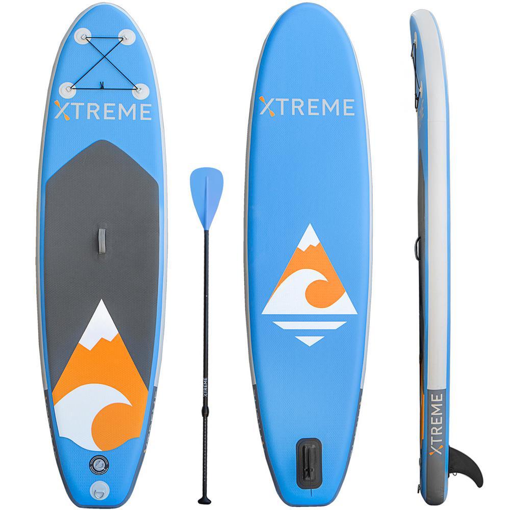 Ultimate 10 ft. Blue PVC Inflatable Stand Up Paddle-Board with SUP Paddle and Essentials