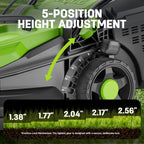 13 Inch Electric Lawn Mower, 1300W Corded Power, Lightweight &amp; Compact  Ideal for Small to Medium Lawns