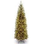 National Tree Company Clear Prelit Incandescent Green Pencil Christmas Tree, 6.5'
