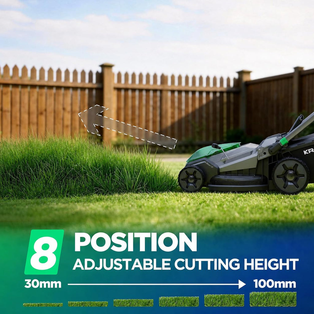 20.5 Inch Cordless Lawn Mower, 40V Electric Push Mower with 2x8.0Ah Batteries and Rapid Charger, Brushless Ultra-Quiet Lawn Mower for Medium to LarYards