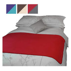 TOP Waterproof Blanket Bonus Pack, Deluxe Bed and Furniture Protector for People and Pets, Leak Proof Moisture Barrier, Soft Fce (Red Gray Reversible, 2-Pack Jumbo+Midsize)