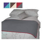 TOP Waterproof Blanket Bonus Pack, Deluxe Bed and Furniture Protector for People and Pets, Leak Proof Moisture Barrier, Soft Fce (Red Gray Reversible, 2-Pack Jumbo+Midsize)