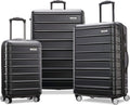 Omni 2 Hardside Expandable Luggage with Spinner Wheels, Midnight Black, 3-Piece Set (20/24/28)