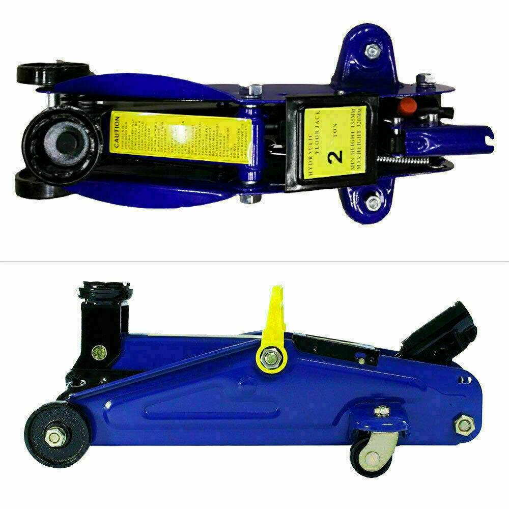 2-3Ton Low Profile Floor Jack Stand Combo Car Truck Lift Shop Hydraulic Trolley