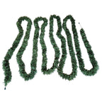 50 ft Long Pre-Lit, Christmas Garland Pathway Lights, 400 5mm Warm White LED Lights - 7 Shepherds Hooks Included
