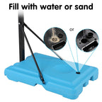 Winado Portable Adjustable Height Poolside Basketball Stand System for Youth Kids, Blue