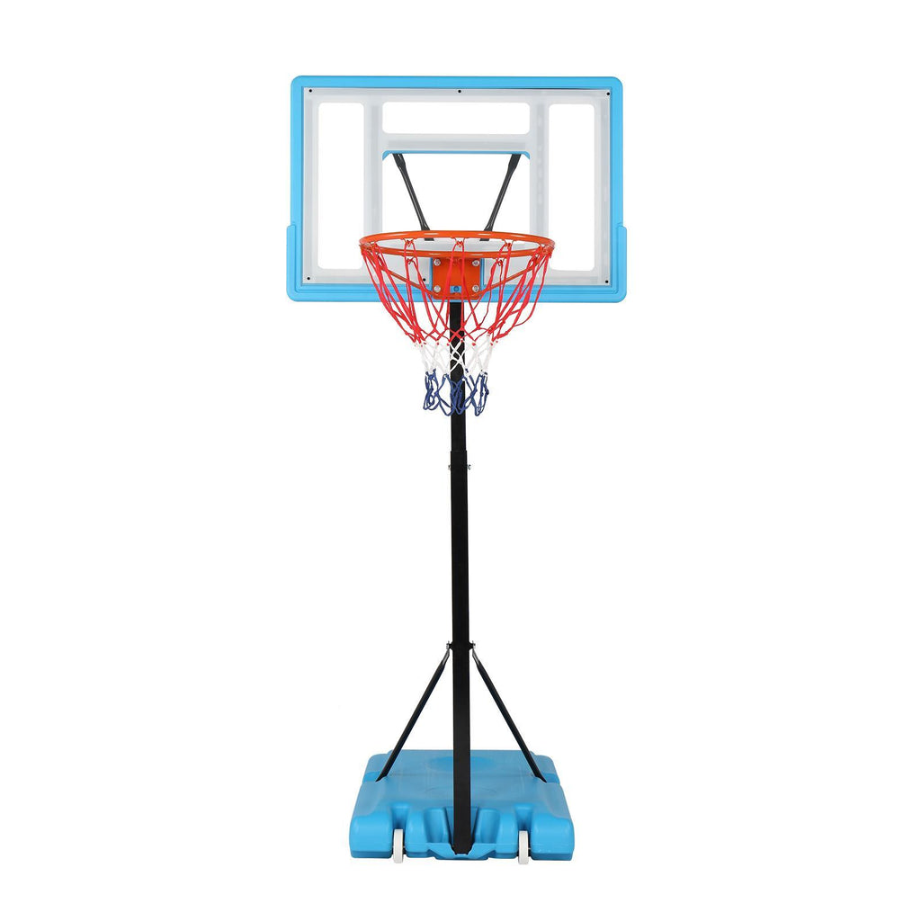 Winado Portable Adjustable Height Poolside Basketball Stand System for Youth Kids, Blue