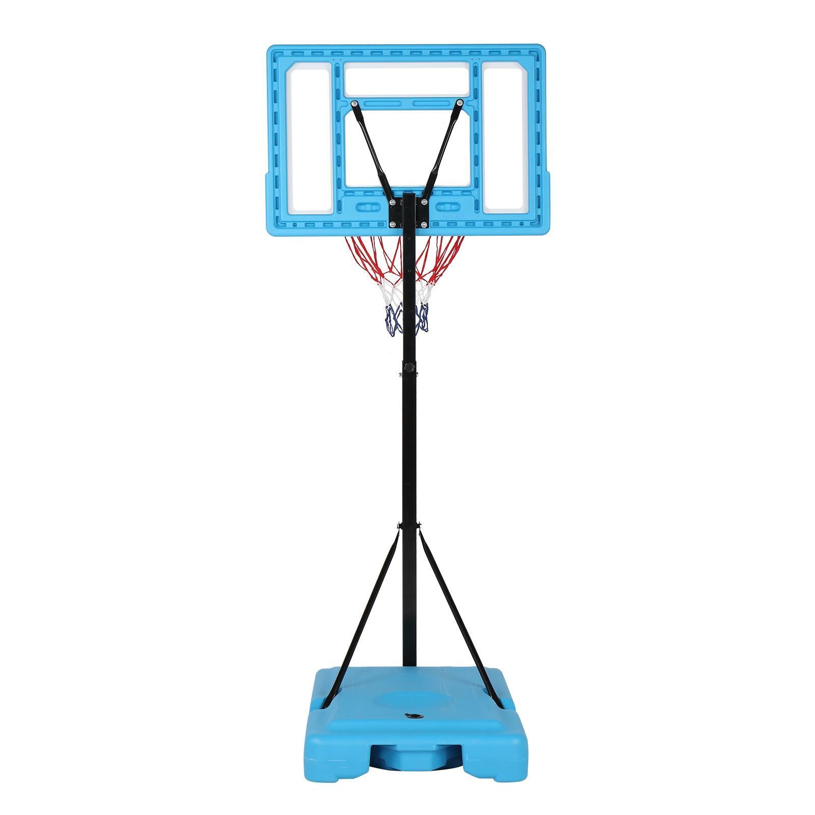 Winado Portable Adjustable Height Poolside Basketball Stand System for Youth Kids, Blue
