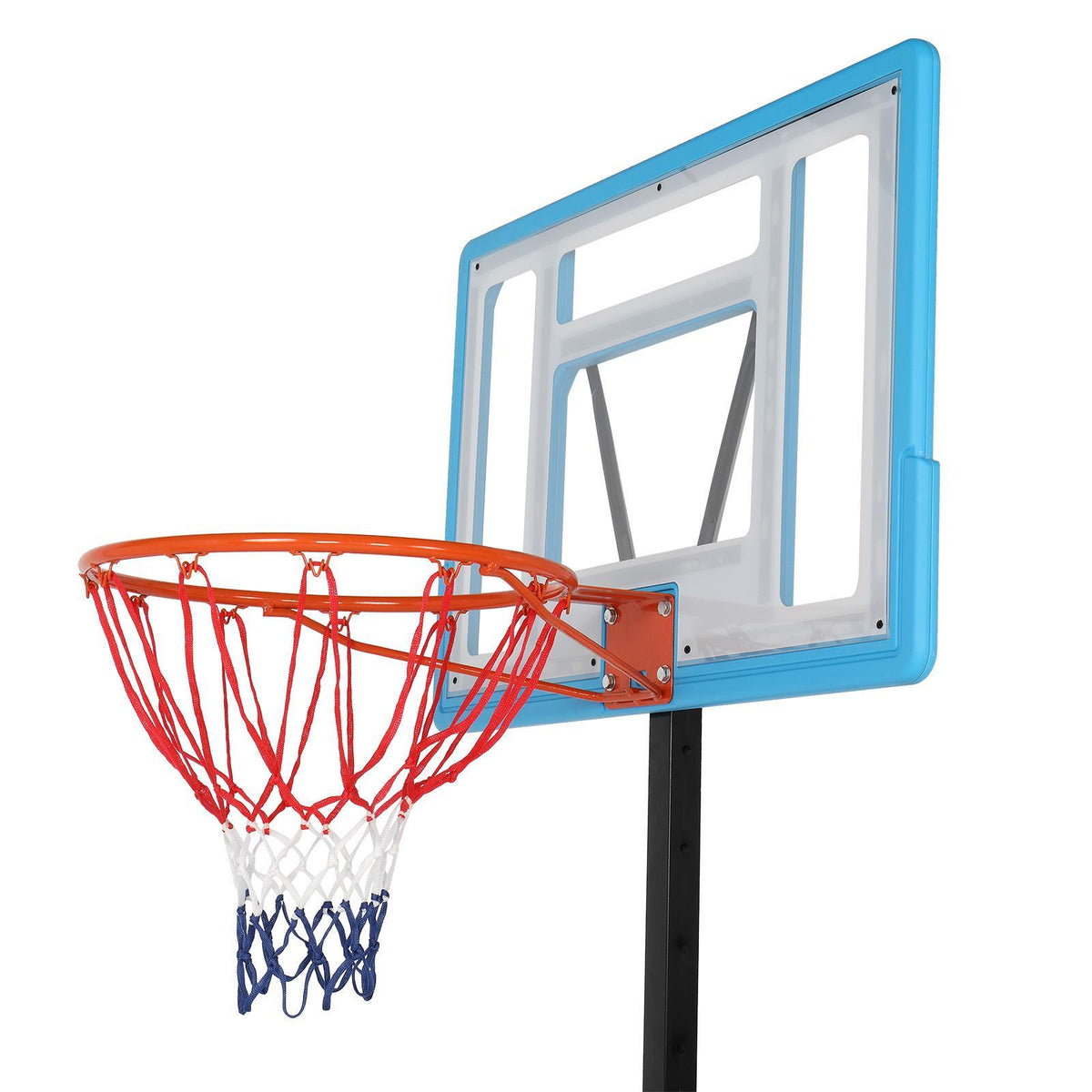 Winado Portable Adjustable Height Poolside Basketball Stand System for Youth Kids, Blue