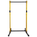 HulkFit Adjustable Power Squat Stand Rack w/ 2 J Hooks &amp; 2 Weight Plate Holders