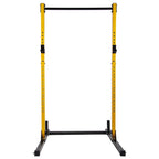 HulkFit Adjustable Power Squat Stand Rack w/ 2 J Hooks &amp; 2 Weight Plate Holders